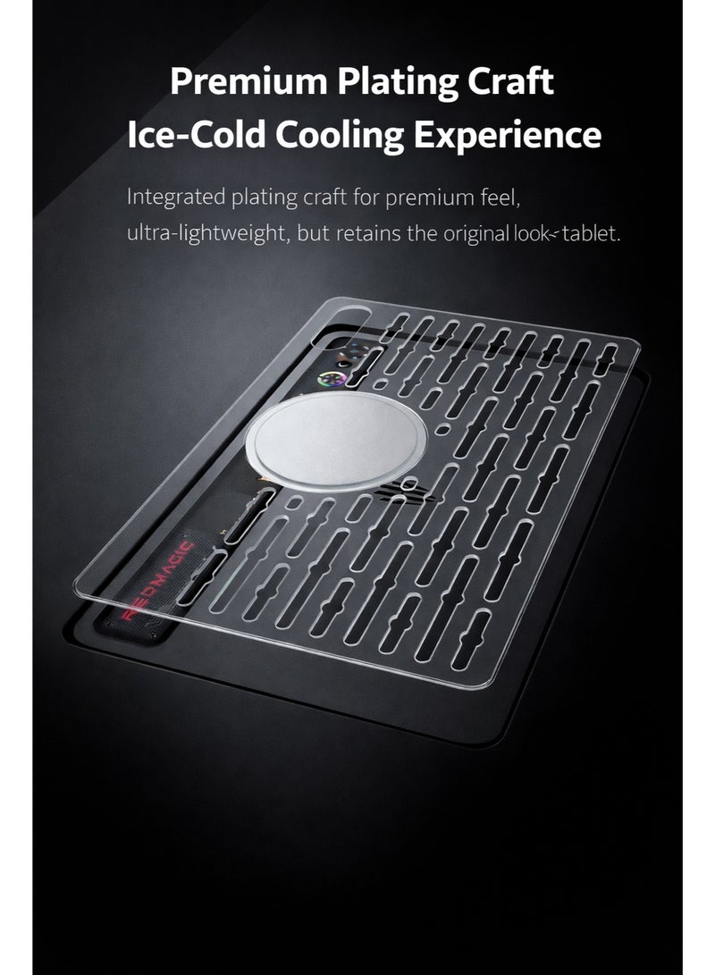 كفر حماية وتبريد ريدماجيك أسترا – تصميم مجوّف لتبديد الحرارة، دعم مغناطيسي لتثبيت المبرد، مادة شفافة عالية النقاء، نحيف وخفيف للألعاب - Image 4